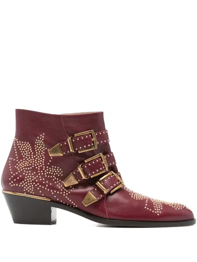 CHLOÉ SUSANNA STUDDED-EMBELLISHED BOOTS