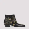 Chloé Lamb Leather Chelsea Boots With Rubber Sole In Brown