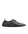 Chloé Low Top Sneakers Pull Tab Round Toe In Black