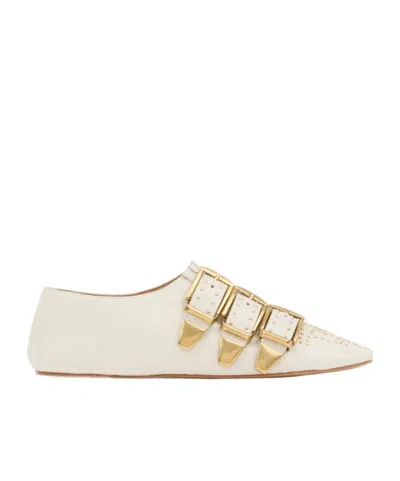 Chloé Susanna Flat Shoes In White
