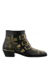 Chloé Chloe Women Embellished Nappa Leather Susanna Ankle Boots