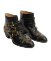 Chloé Lamb Leather Chelsea Boots With Rubber Sole In Multi