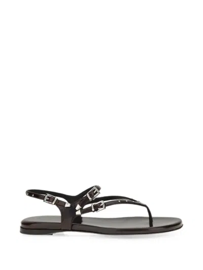 Chloé Susanna Studded Leather Sandals In Yellow