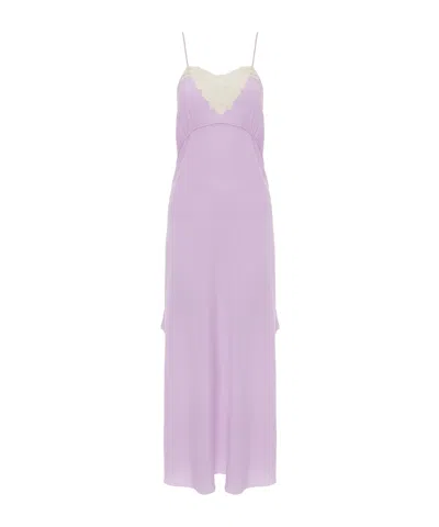 Chloé Suspender Dress In Purple