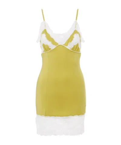 Chloé Suspender Dress In Green
