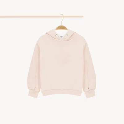 Chloé Sweat À Capuche À Logo Femme Rose Taille 10 100% Coton In Pink
