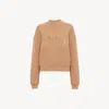 Chloé Sweat Ample À Logo En Molleton De Coton Femme Brun Taille Xl 100% Coton In Brown