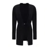 Chloé Belted Fine-knit Cardigan In Black