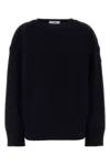 Chloé Chloe Dark Blue Wool Blend Sweater In Black
