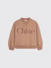 Chloé Logo-print Sweatshirt In Brown
