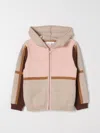 Chloé Cotton-wool Colour-block Hoodie (4-14 Years) In Pink