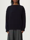 Chloé Navy Wool-cashmere Blend Oversized Jumper In Black