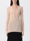 Chloé Chloè Wool Henley Shirt In Neutral