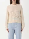 Chloé Embroidered Alpaca And Silk-blend Sweater In Milk