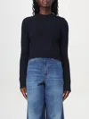 Chloé Midnight Blue Cotton Sweater In Navy
