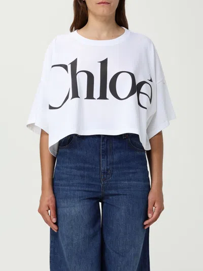 CHLOÉ SWEATER CHLOÉ WOMAN COLOR WHITE,H13463001
