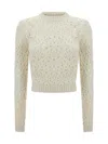 Chloé Virgin-wool Sweater In Iconic Milk