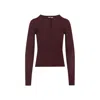 Chloé Burgundy Wool And Silk Pullover In Red