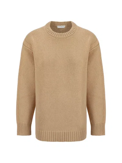 CHLOÉ SKIN PINK CASHMERE BLEND OVERSIZE SWEATER