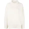 Chloé + Net Sustain Recycled-cashmere Turtleneck Sweater In Beige