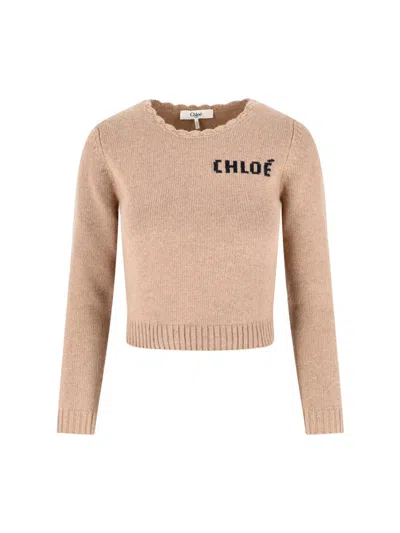 Chloé Sweaters In Brown