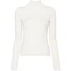 Chloé Chloe Ribbed Wool Jumper In White