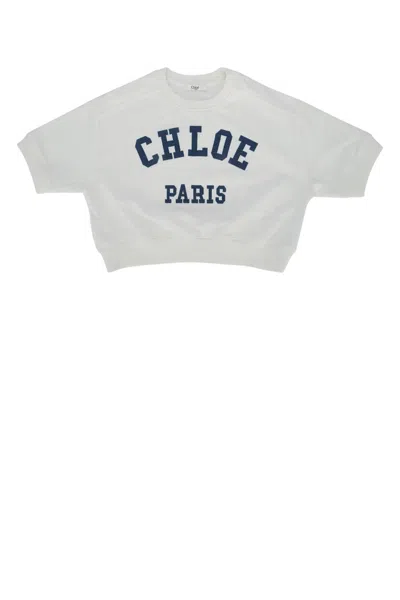 Chloé Kids' Sweatshirt In White