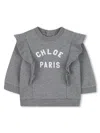 Chloé Sweatshirt With Logo In Multi