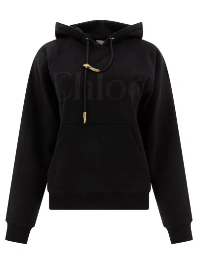 Chloé Sweatshirts In Black