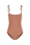 Chloé Stretch Nylon Swimsuit Featuring Adjustable Straps In Pink