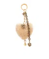 Chloé Symbols Heart Bag Charm In Gold