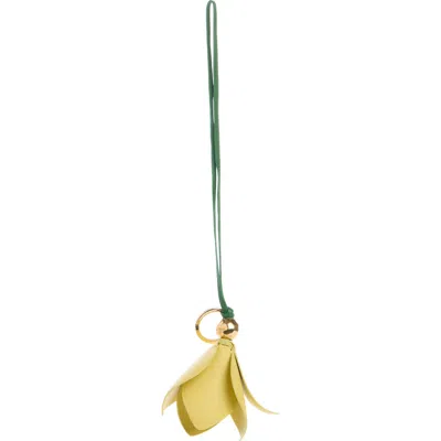 Chloé Symbols Tulip Bag Charm In Yellow