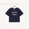 Chloé T-shirt À Logo Femme Bleu Taille 12 100% Coton In Blue