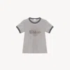 Chloé Grey Cotton T-shirt In Gray