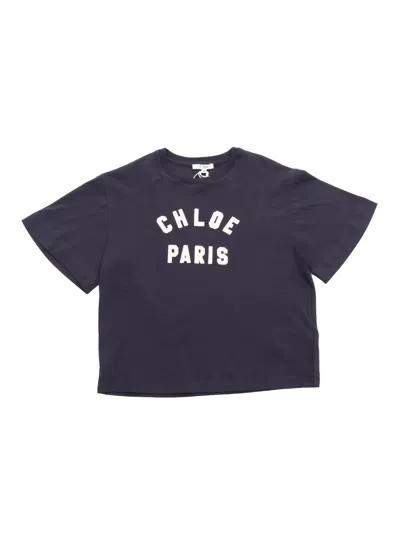 Chloé Kids' T-shirt In Blue
