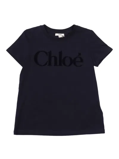 Chloé Kids' T-shirt In Blue