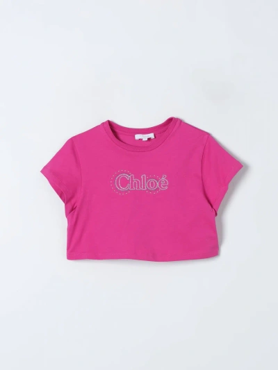 Chloé T-shirt  Kids Color Fuchsia