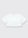 Chloé T-shirt  Kids Color Grey In Grau