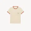 Chloé T-shirt Col Rond En Jersey De Coton À Logo In Multi