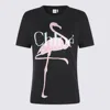 Chloé Women Black Crewneck T-shirt With Maxi Logo Print On The Front In Cotton Woman In Black