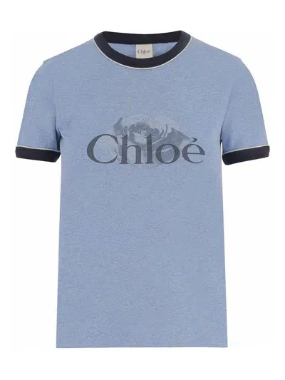 CHLOÉ CAMISETA - AZUL