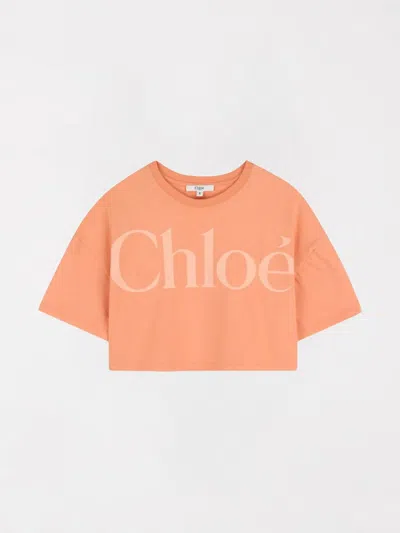 Chloé T-shirt Kids  In Orange
