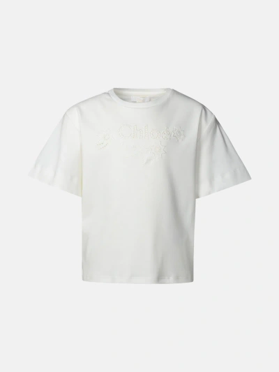 Chloé T-shirt Meteor In White