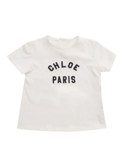 Chloé Kids' T-shirt In White