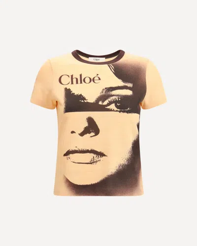 CHLOÉ T-SHIRT WITH FACE