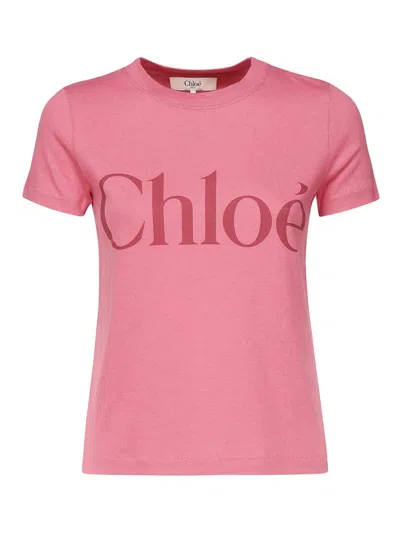 CHLOÉ T-SHIRT WITH LOGO