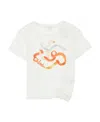 Chloé T-shirt With Round Neck And Short Sleeves In White