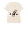 Chloé Relaxed Fit Graphic Pineapple Print T-shirt In Neutral