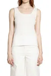 Chloé Tank Top In Cotton Jersey In White