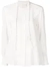Chloé Elegant Lace Blouse In Iconic Milk For Ss19 In White